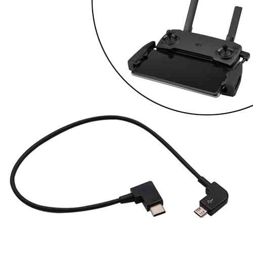 Кабель OTG MicroUSB – Type-C для пульта DJI Spark, Mavic Pro/Air, 28см Вінниця