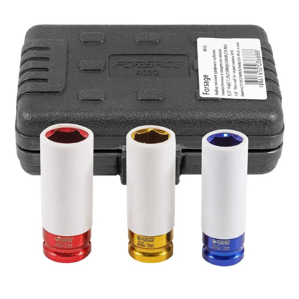 Набор головок ударных тонкостенных 3пр 1/2