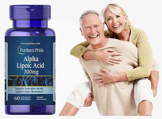 Альфа-липоевая кислота Puritan's Pride Alpha Lipoic Acid 300 mg 60 Capsules Луцк