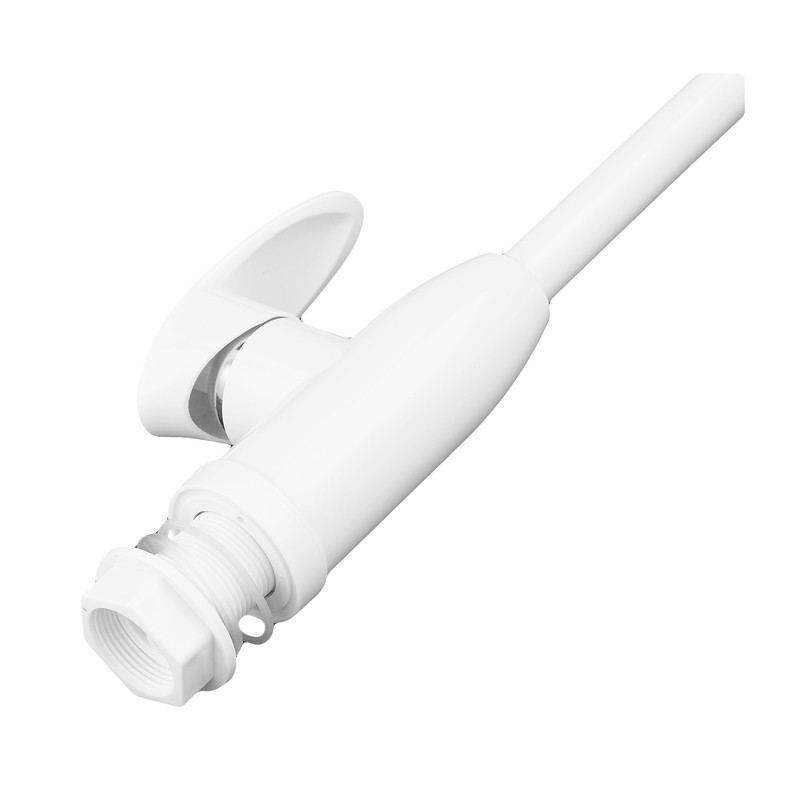Смеситель для кухни Plamix Cezar-011-B White (без шлангов) белый из термопластика (PM0737) Черновцы - изображение 6
