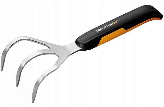Садовий Культиватор ручний 3 зуби Fiskars "Xact" (1027047) Нержавіюча сталь Нововолинськ
