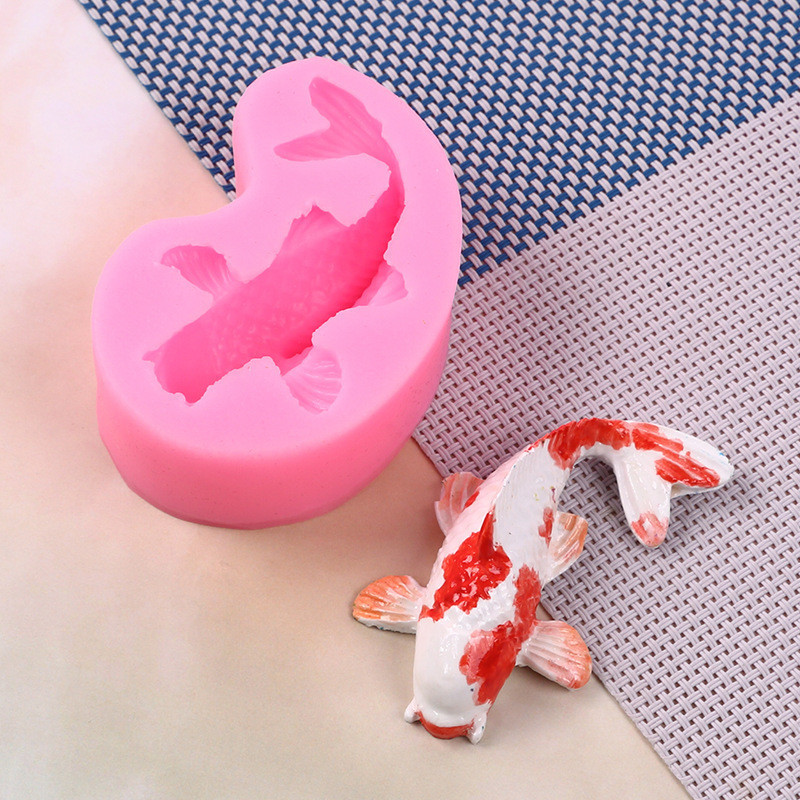 Молд силиконовый рыба 70 на 45 мм розовый Киев - изображение 8