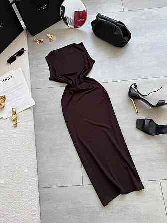 Женское романтическое вечернее платье с вискозой. Шоколад Одесса