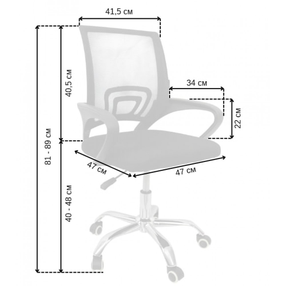 Офісне комп'ютерне крісло Bonro B-619 для дому, офісу Сірий Київ - фото 8