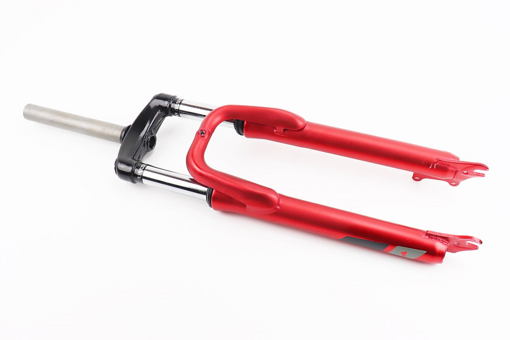 Вилка 26 "амортизаційна, без різьби 1-1/8" (28,6мм), шток 190мм, з ходом 60мм, Disk-brake, червона YS-3041 Київ - фото 1