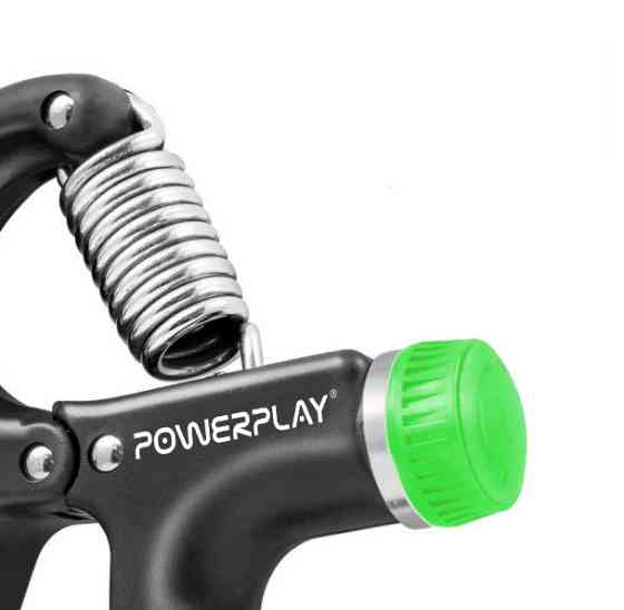 Еспандер кистьовий PowerPlay PP-4323 з регульованим навантаженням 10-40 кг. Strength Grip Чорно-зеле Кам'янське