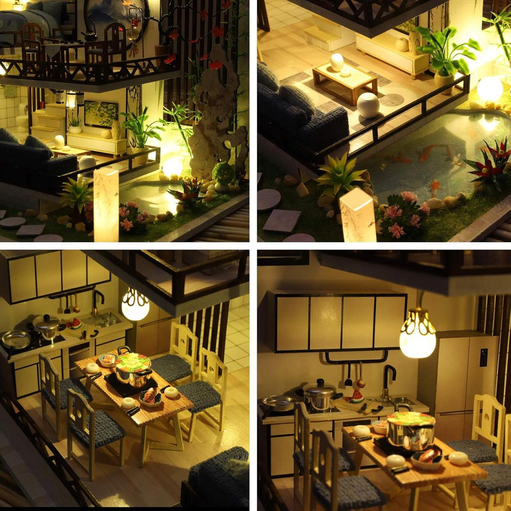 3D Румбокс DIY House в японском стиле Bamboo Rhime + Пылезащитный купол (M029-B) Киев - изображение 7