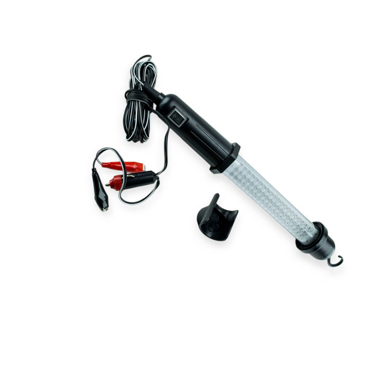 Ліхтар-перенесення діодний 60 led 12В, 5 м, клеми+прикурювач, гачок, магніт Мукачево - фото 2