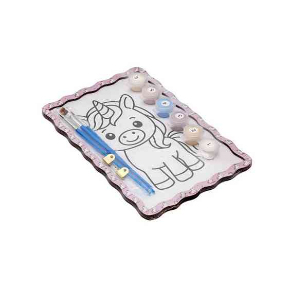 Дитячий набір для розпису по дереву "Єдиноріг" Puz-22981 формат А5 Вінниця