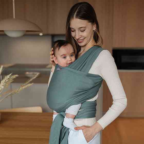 Трикотажний слінг-шарф Love & Carry - Базилік PLUS Київ