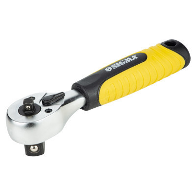 Тріскачка Sigma двостороння укорочена 1/4"-1/2" 145мм 72T CrV (6050251) Вінниця - фото 1