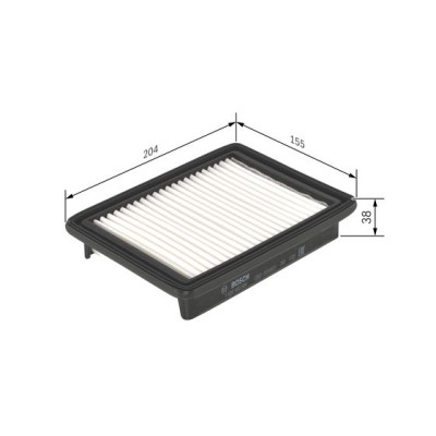 Повітряний фільтр для автомобіля Bosch F026400584 Вінниця - фото 5