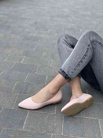 Arcoboletto Балетки жіночі Arcoboletto пудра натуральна шкіра 39р. (4627) Коломия