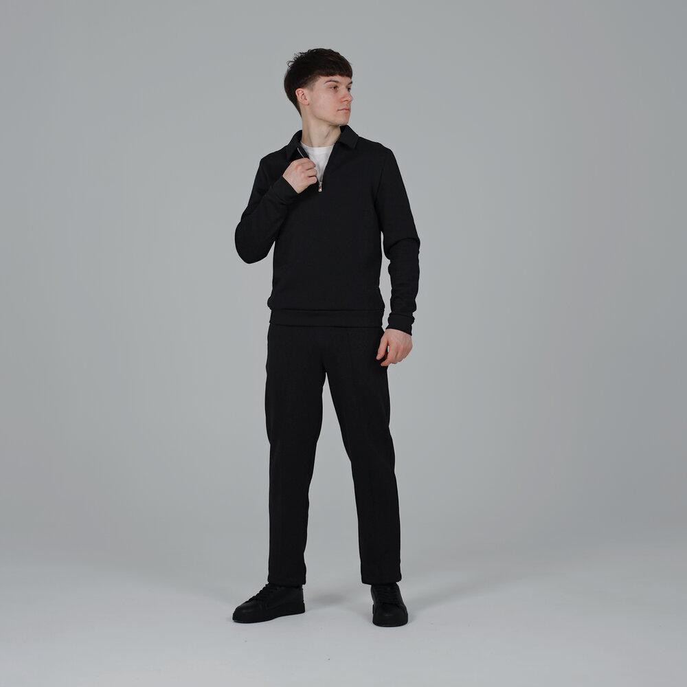 Мужской черный спортивный костюм Pobedov Binance. Комплект брюки и кофта осенний Киев - изображение 10