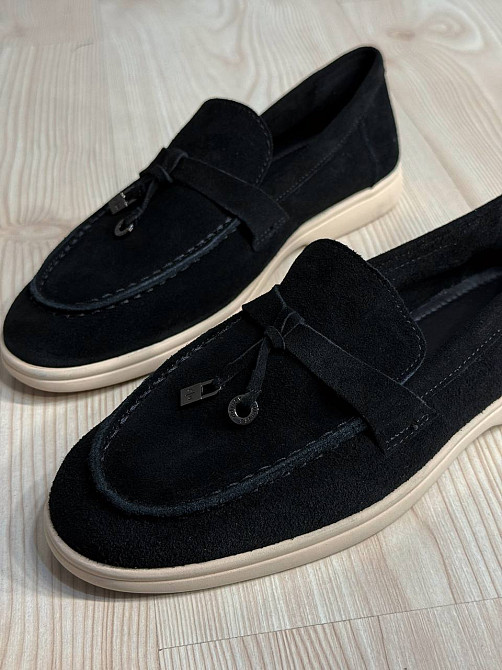 Туфлі жіночі Meideli 509-1 лофери з натуральної замші з китицями чорні, 40, 25,5 см Київ - фото 12