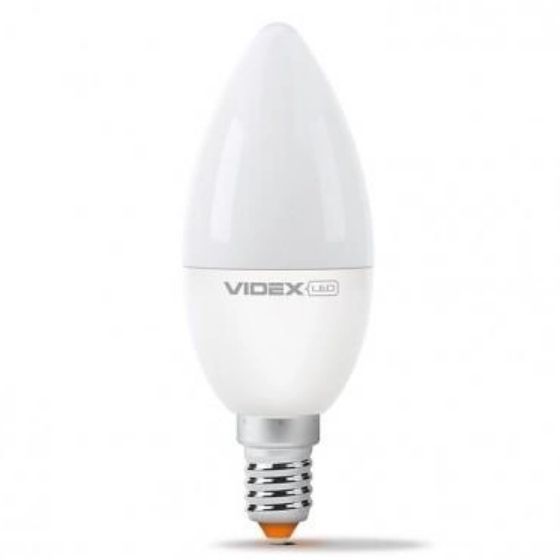 Лампа LED C37e 6W E27 3000K 220V Videx Житомир