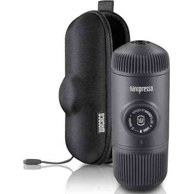 Кофеварка кемпинговая Wacaco Nanopresso з чохлом сіра (WNANOGRcase) Винница