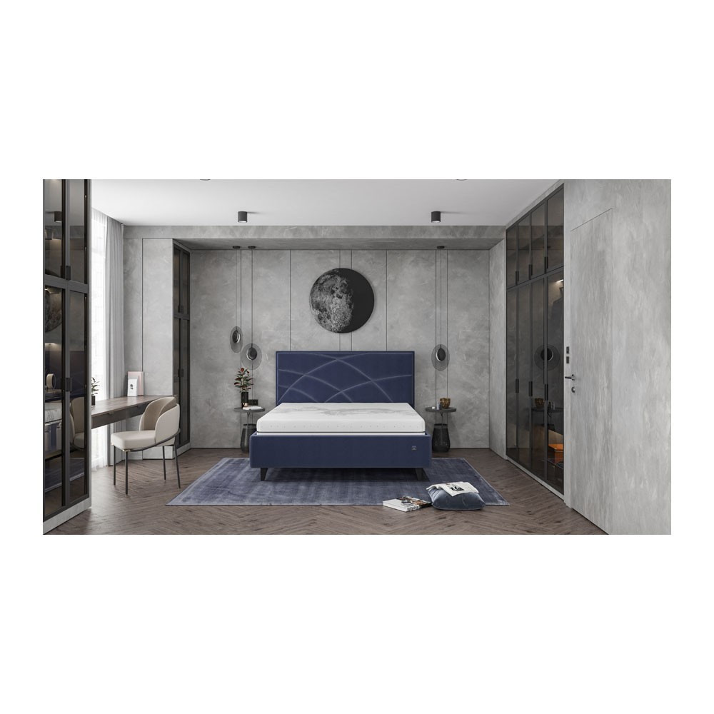 Кровать NettaDesign Standart на ножках 140x200 синий Киев - изображение 5