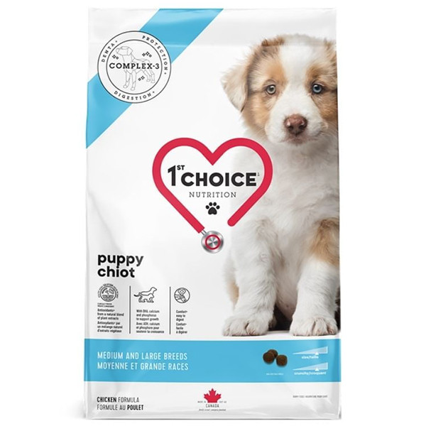 1st Choice Puppy Medium and Large ФЕСТ ЧОЙС ЩЕНОК СРЕДНИХ КРУПНЫХ сухой суперпремиум корм для щенков средних и крупных пород Киев - изображение 1