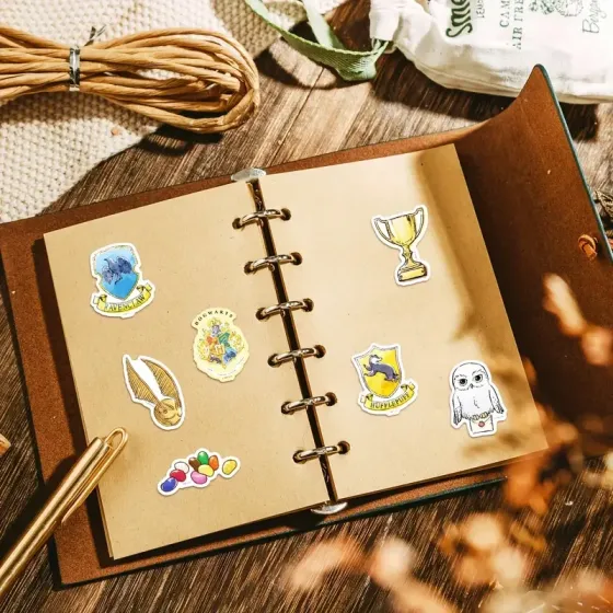 Набор 50 стикеров в стиле Гарри Поттера — водостойкие наклейки для декора Киев