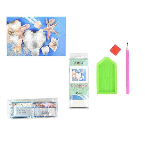 Алмазна мозаїка без підрамника "Райські підводні скарби" YAB29687, 10х15 см Вінниця