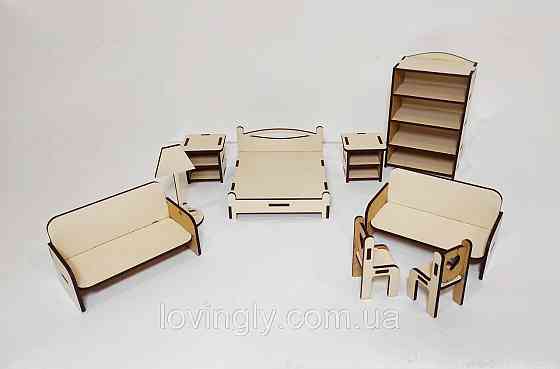 Набір меблів універсальний 10 одиниць. Різні кольори. Меблі для LOL білого кольору. Ірпінь