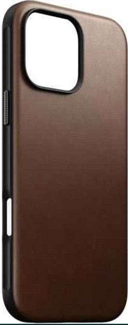Кожаный чехол Nomad Modern Leather Case Brown для iPhone 16 Pro Max Киев - изображение 2