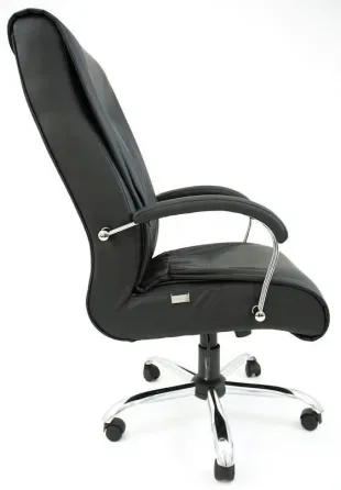 Офисное Кресло Руководителя Richman Munich Fly 2230 Хром М1 Tilt Черный Киев