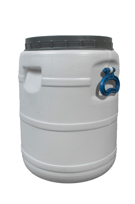 Пластиковая  бочка  30 л пищевая белая бидон  широкая горловина для солений,меда, молока Днепр - изображение 4