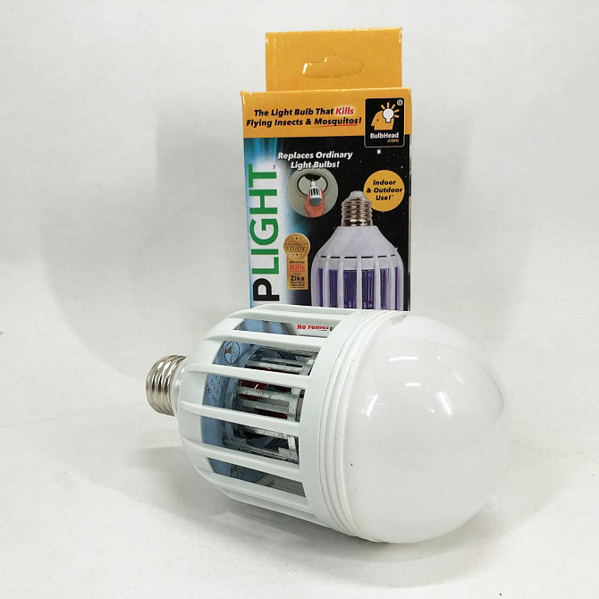 Светодиодная лампа приманка для насекомых Zapp Light, электрическая ловушка для насекомых, противомоскитная лампа от комаров TI-28 Львов - изображение 2
