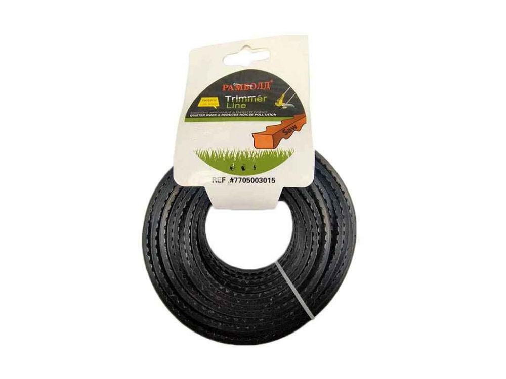 Ліска для підстригання трави Алігатор L=15м d=3,0мм ТМ Trimmer Line   Solmir Київ - фото 1