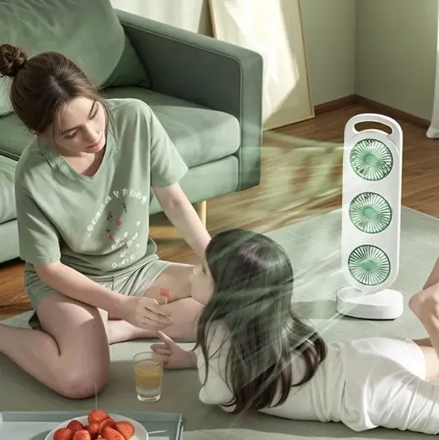 Вентилятор аккумуляторный, 1200мАч, от USB, S-31 / Мини вентилятор портативный / Настольный вентилятор Коломия - фото 5