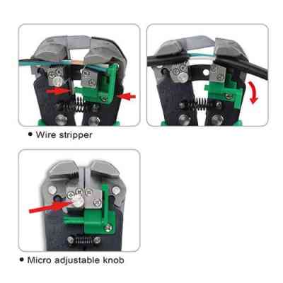 Затискач для клем Toptul и снятия изоляции 205мм (DKAA2226) Винница