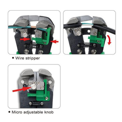 Затиск для клем Toptul та зняття ізоляції 205мм (DKAA2226) Вінниця - фото 2