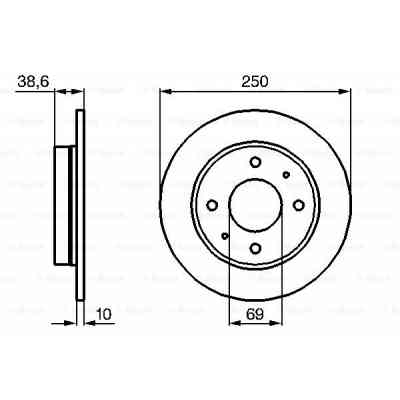 Гальмівний диск Bosch 0 986 479 236 Вінниця