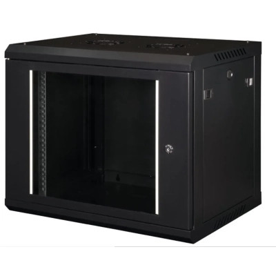 Шафа настінна Hypernet 9U 19&quot; 600x600 ProLine (PL-WMNC66-9U-BLACK) Вінниця - фото 1