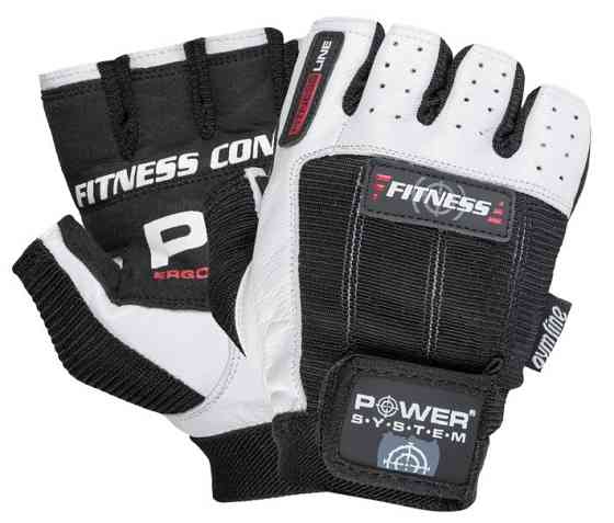 Рукавички для фітнесу Power System PS-2300 Fitness Black/White XS Луцьк