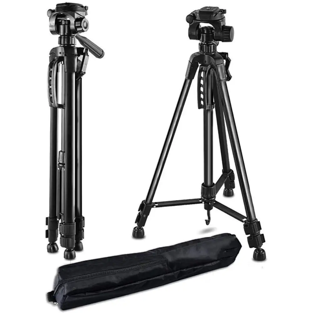 Штатив тринога NeePho NP-8820 не знімний майданчик + тримач + чохол (56-150см) Чорний Київ - фото 1