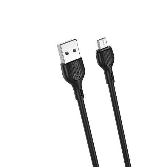 Кабель XO USB to Micro USB 2,1А 1м чорний Львів