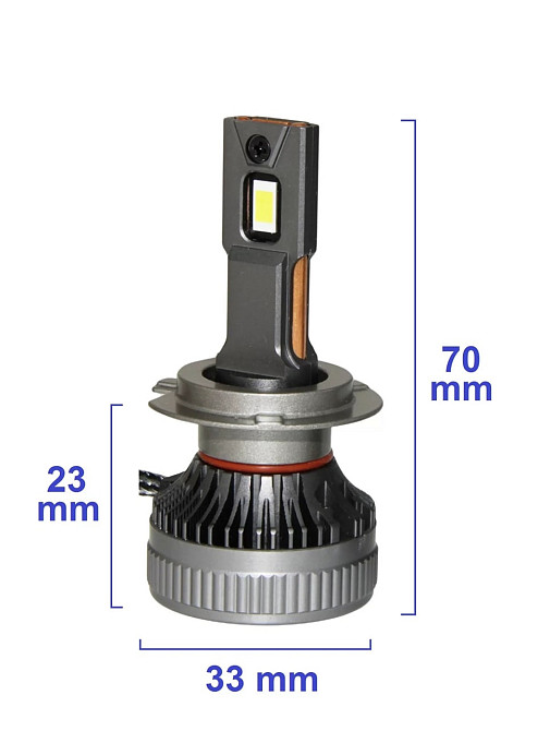 Комплект светодиодных ламп QLine DualVision H7 (PX26d) 65W Canbus 6000K 24V Харьков - изображение 3