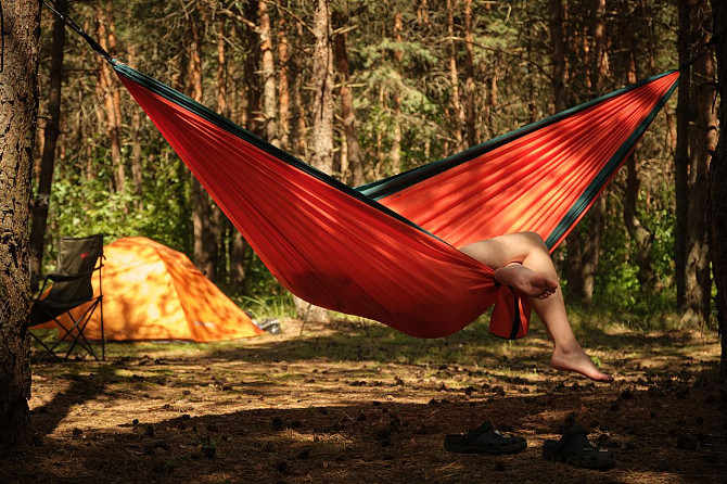 Гамак Naturehike подвійний NH21DC011, помаранчевий Киев - изображение 5
