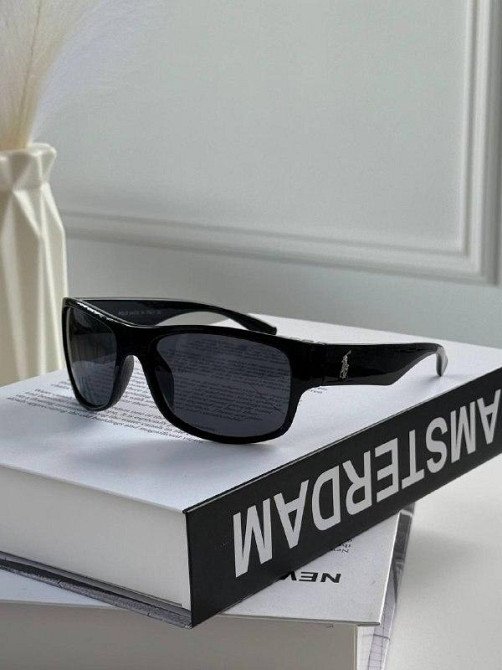 Чоловічі сонцезахисні окуляри Polo з пластиковою оправою на середнє обличчя Київ - фото 1