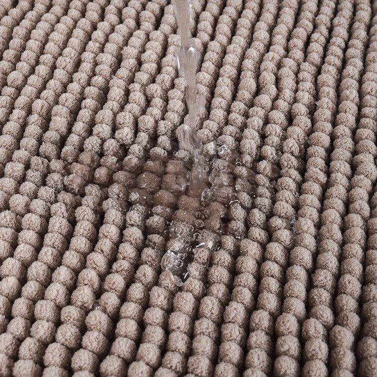 Килимок для ванної кімнати та душу з м'яким ворсом Bathlux 80*50 із спеціального нековзного матеріалу Бежевий Кам'янець-Подільський - фото 2