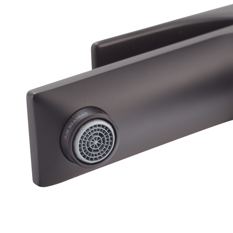 Чорний змішувач для умивальника Koer KB-10010-05 (KR3479) Харків - фото 4