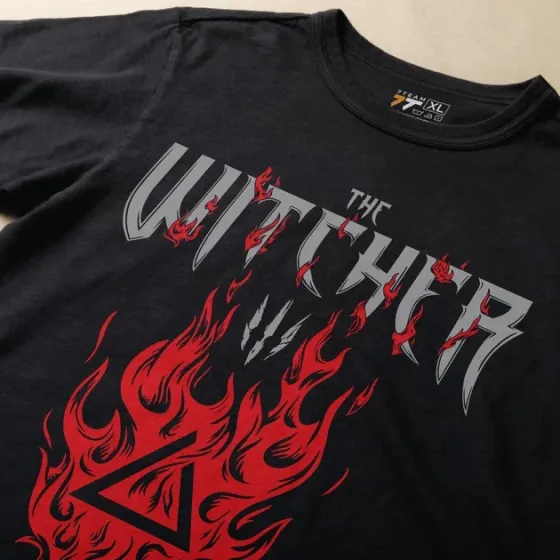 Футболка чоловіча з  принтом The Witcher Igni Розмір 48 Дніпро