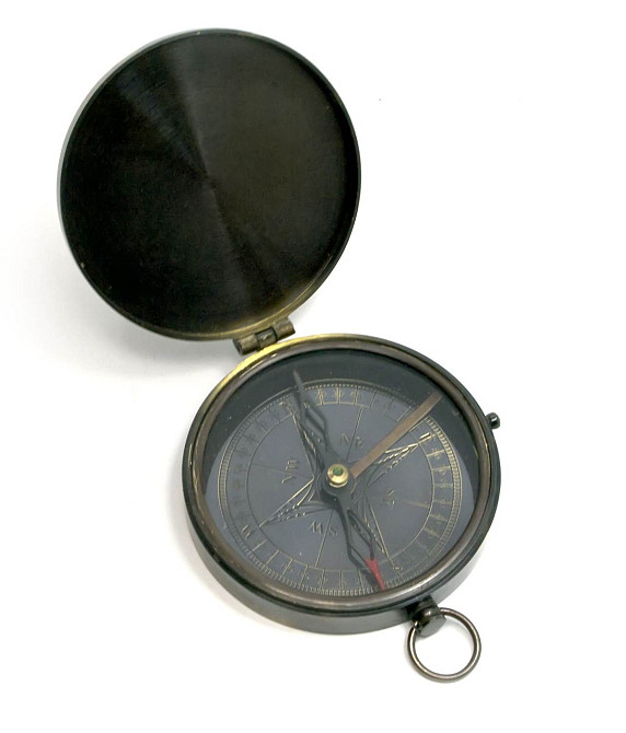 Компас із кришкою бронза Київ - фото 1