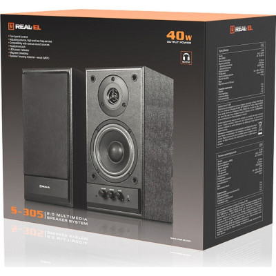 Акустична система REAL-EL S-305 Black (EL121200012) Вінниця - фото 3