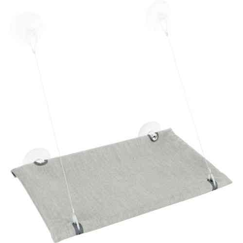 Лежак Trixie для вікна з кріпленнями велюр 50 х 30 см сірий Київ