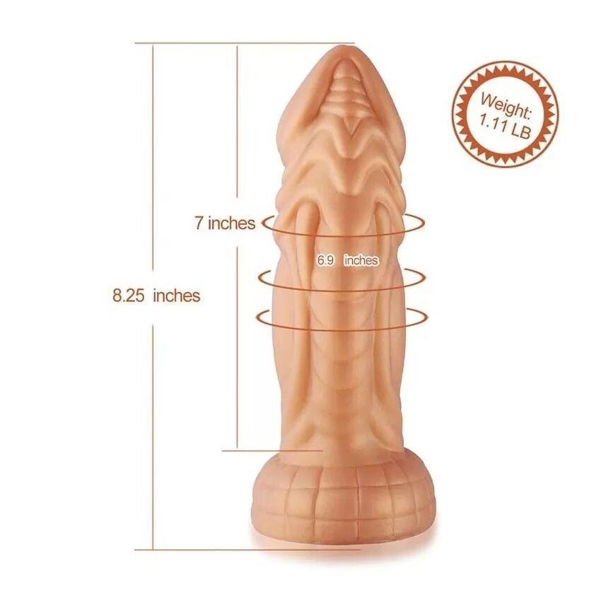 Фалоімітатор для секс-машин Hismith Slightly Curved Silicone Dildo Monster Series, кріплення KlicLok Sex Aura Київ - фото 2