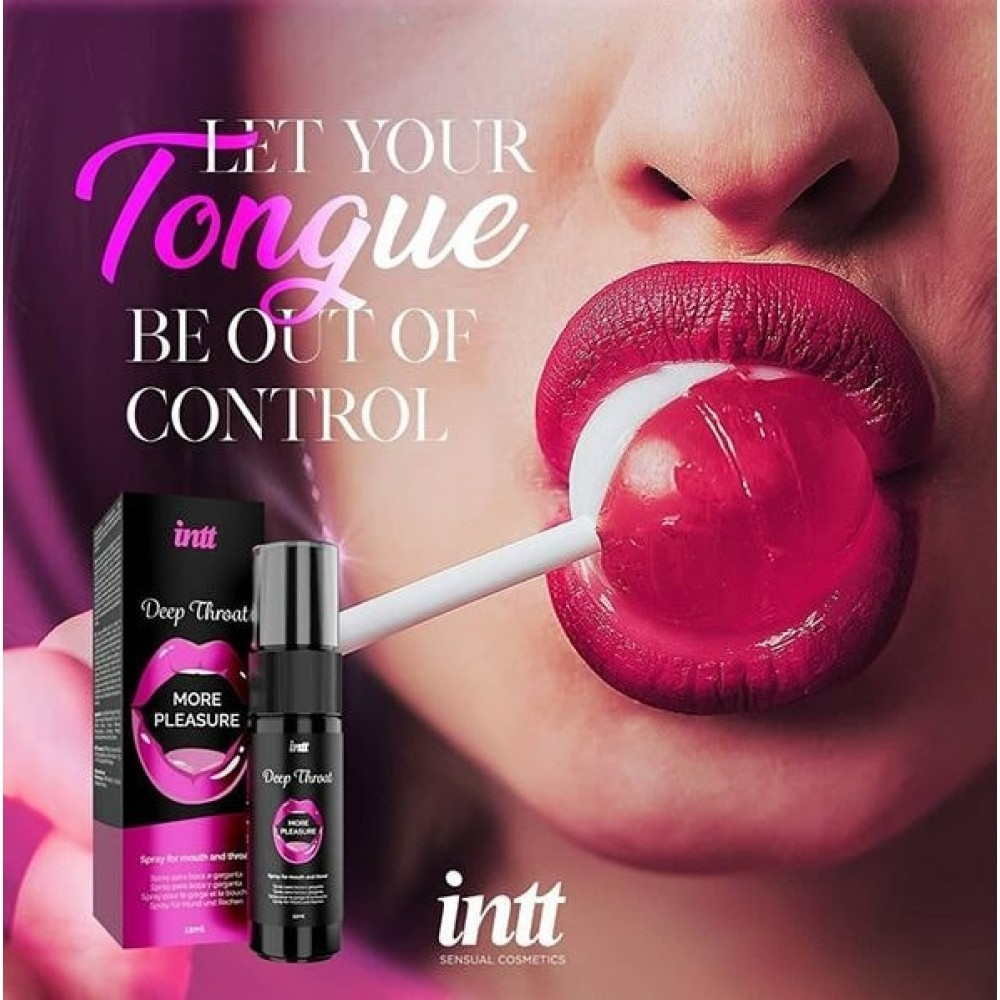 Спрей для оральных ласк Intt Deep Throat освежающая мята Sex Aura Киев - изображение 5